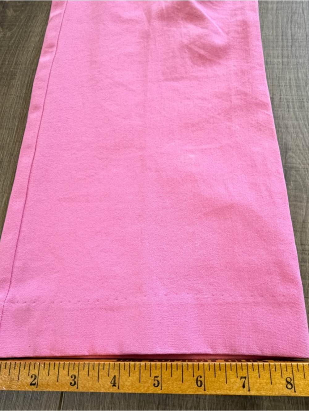 Lilly Pulitzer Pink Cotton Spandex Pants Women 2 Flat Front Straight Leg Palm - Picture 10 of 10